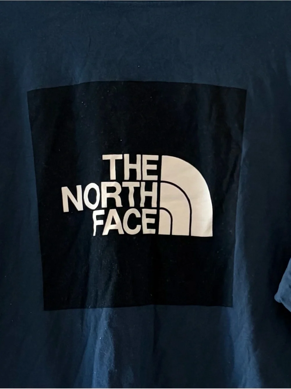 The North Face Classic Fit Box Half Dome Blue On Blue White Tee T-Shirt- Mens XL